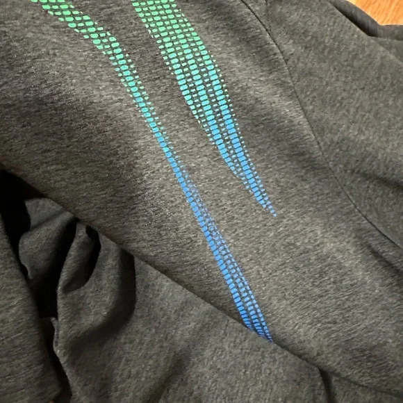 PGA Tour Dark Gray Polo with Green and Blue Accents - Picture 15 of 16